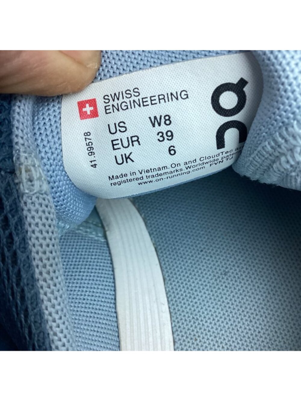 On Cloud Cloudswift Helion Sneakers Running Athletic Shoes Blue Womens 8 - Picture 13 of 14